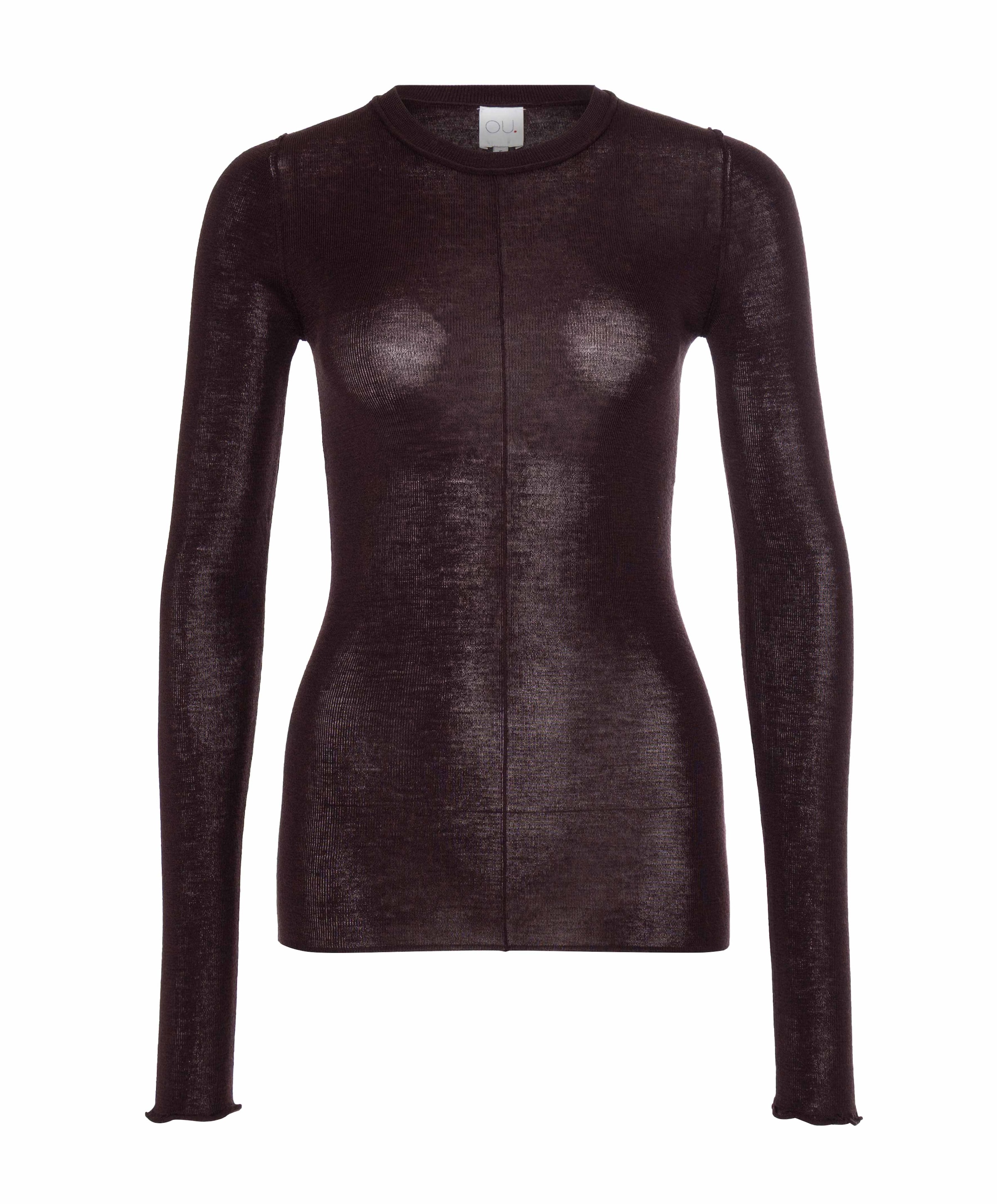 Dames longsleeve bruin