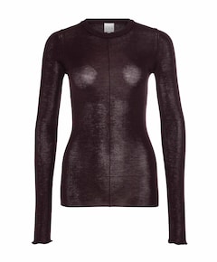 Dames longsleeve bruin