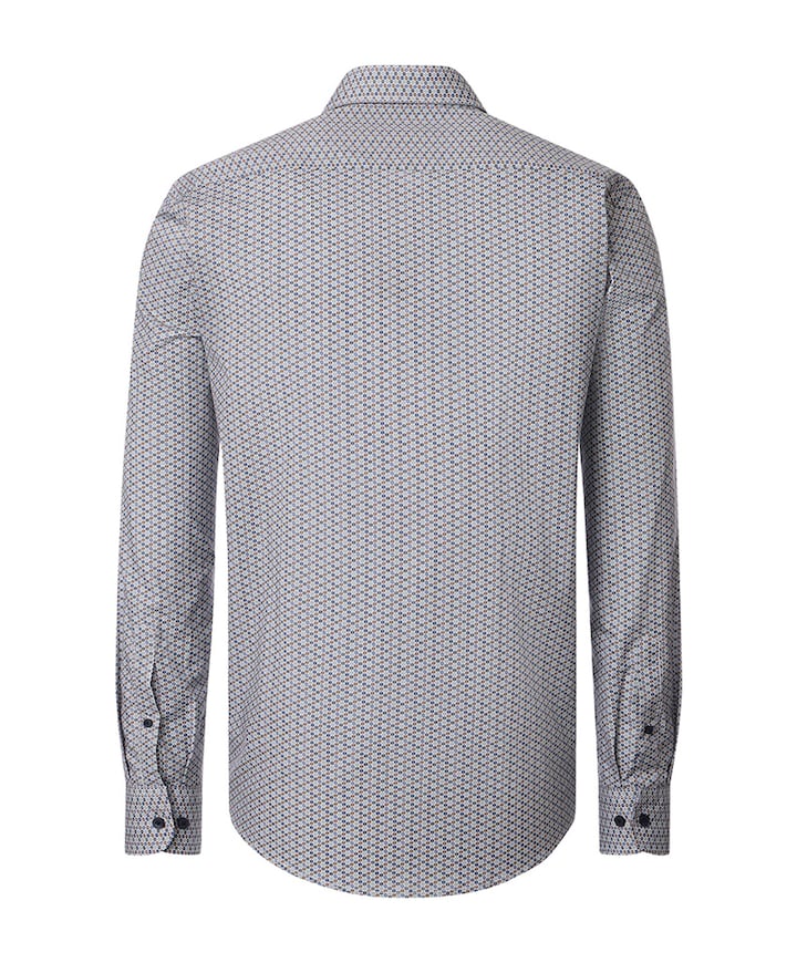 Heren overhemd lange mouw groen