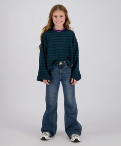 Meisjes longsleeve blauw