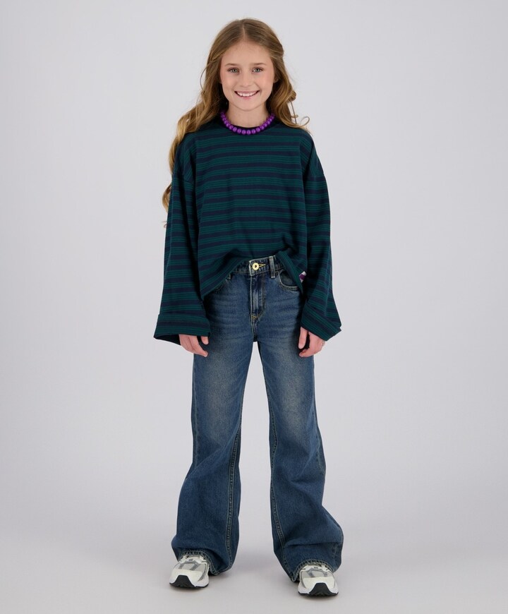 Meisjes longsleeve blauw