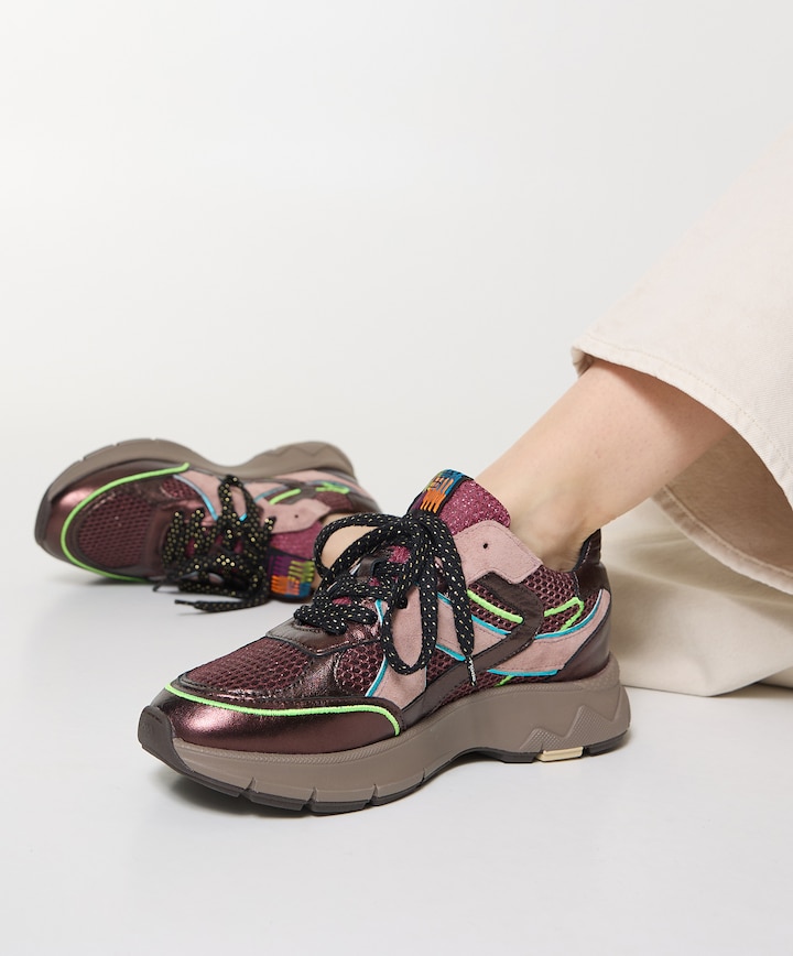 dames sneakers bordeaux