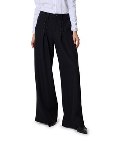 LunaCC Eyelet Wide LL broek zwart