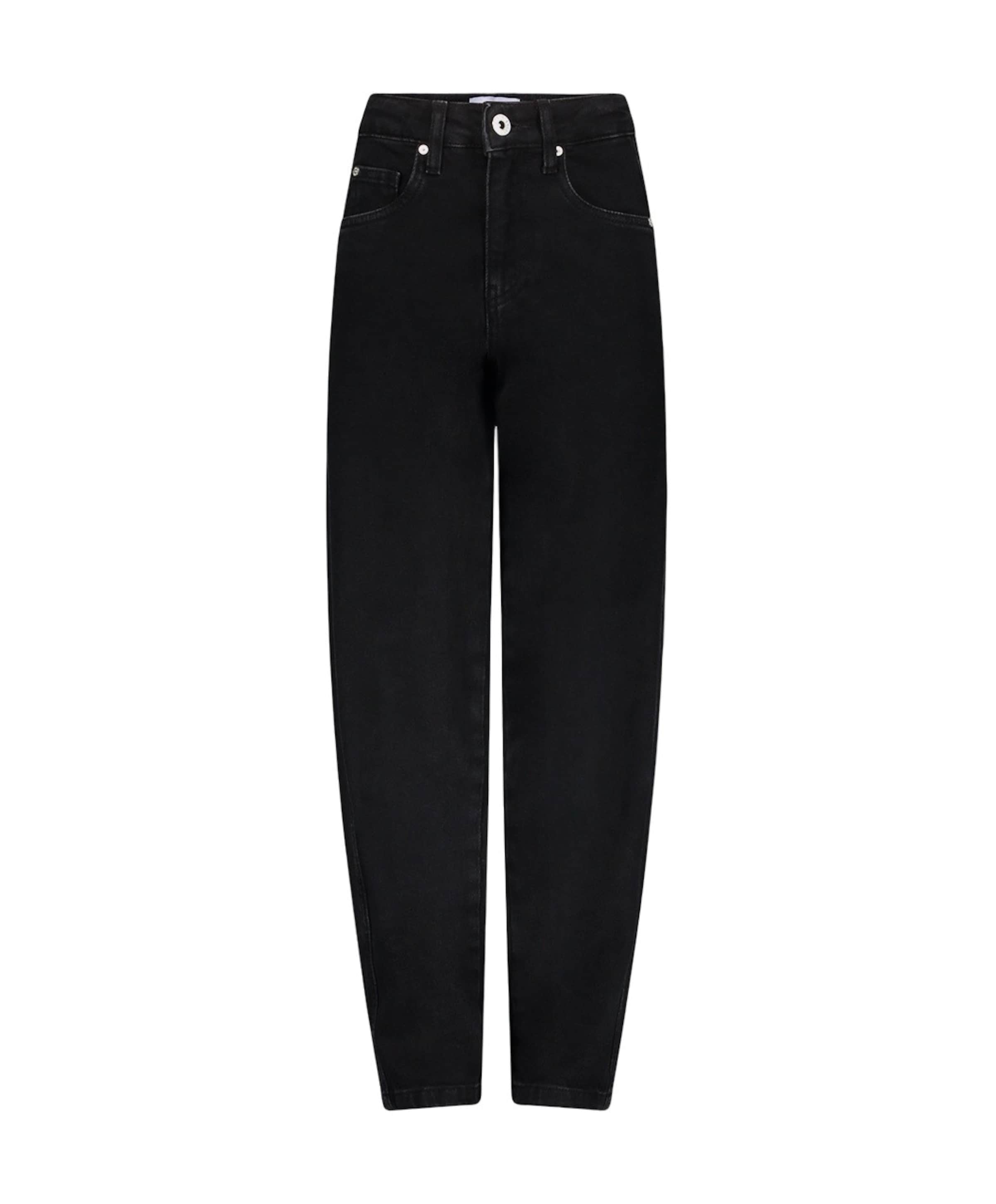 Skater Barrel Leg meisjes jeans zwart