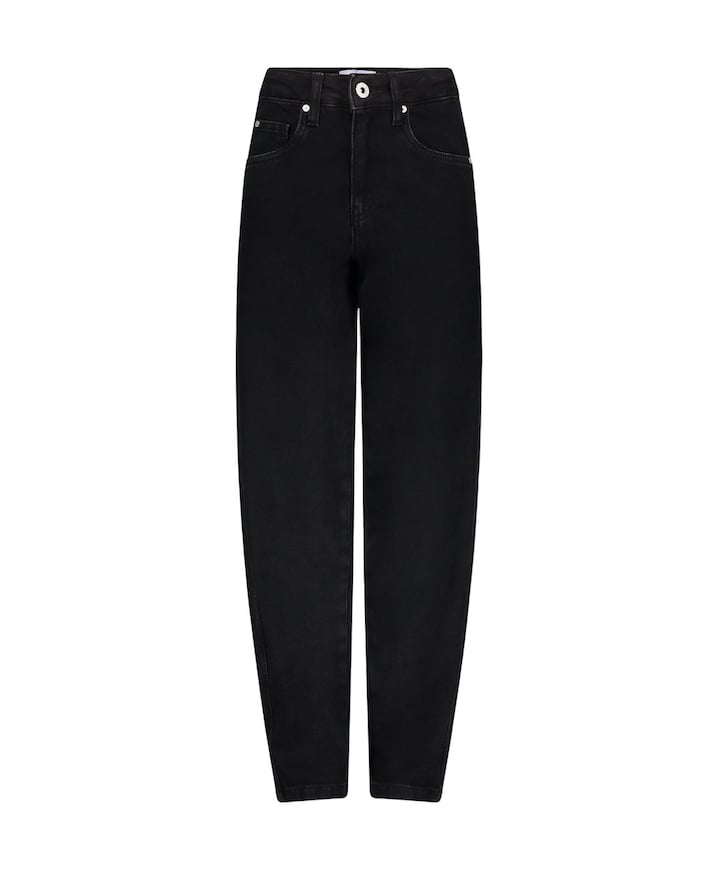 Skater Barrel Leg meisjes jeans zwart