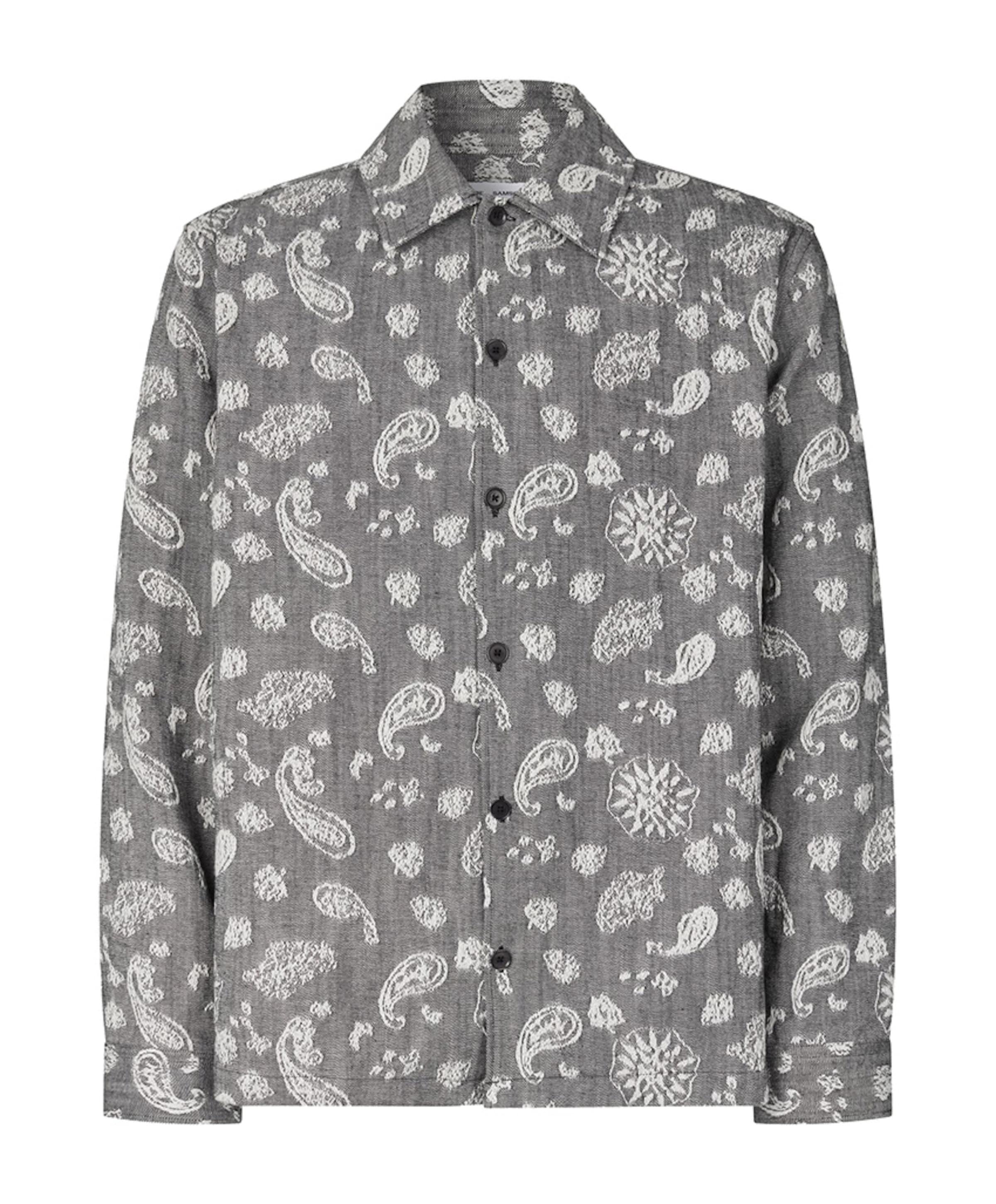 Heren overshirt grijs