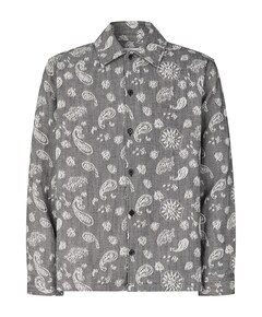 Heren overshirt grijs