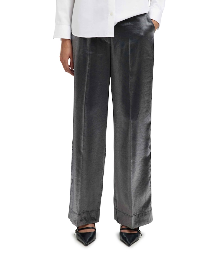 SLFMARGOT MW WIDE broek grijs