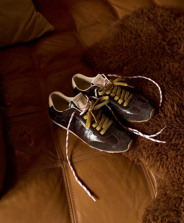 Billy Lou dames sneakers bruin