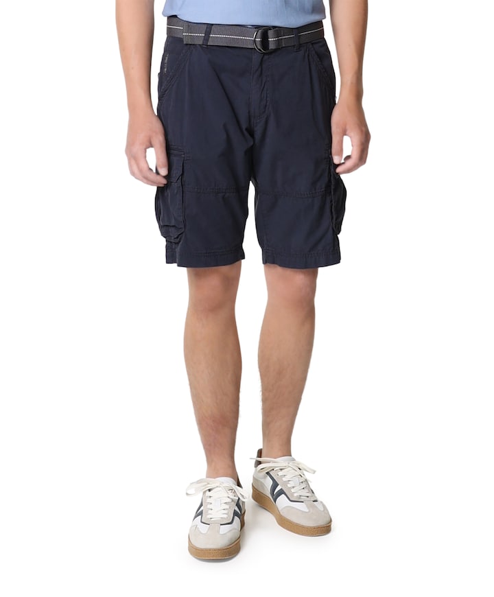 Cargo-Bermuda heren korte broek blauw