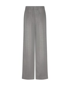 Wide-Leg Fancy Herringbone broek grijs