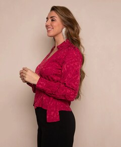 Dames blouse rood
