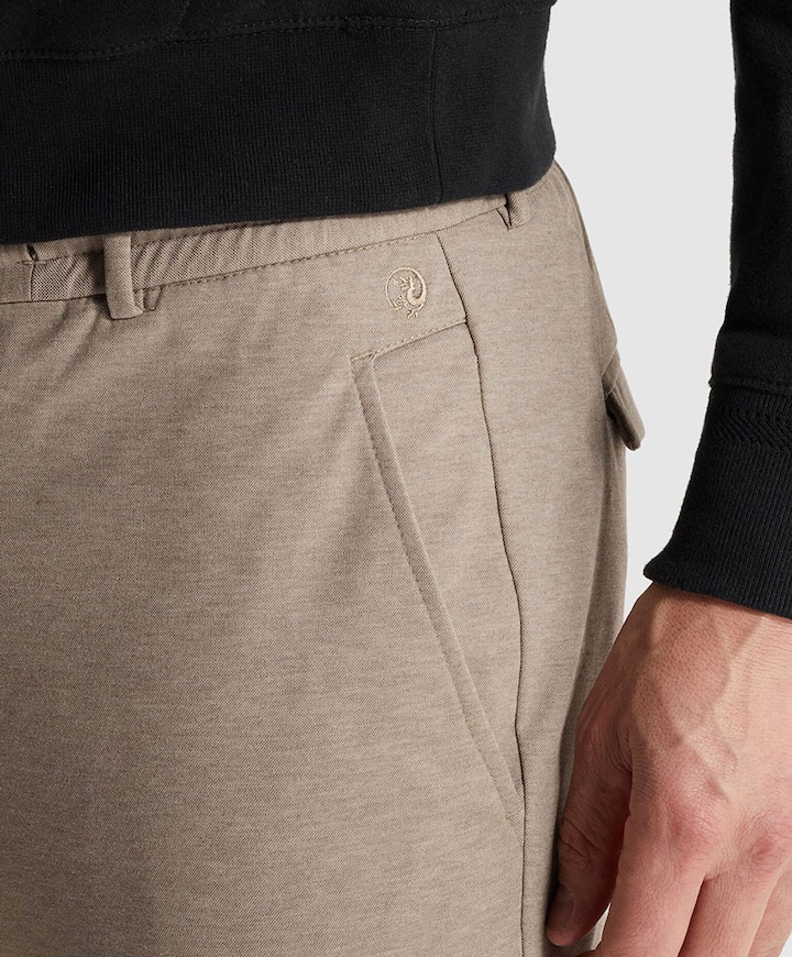 CYLAS CHINO YARN DYE heren broek grijs