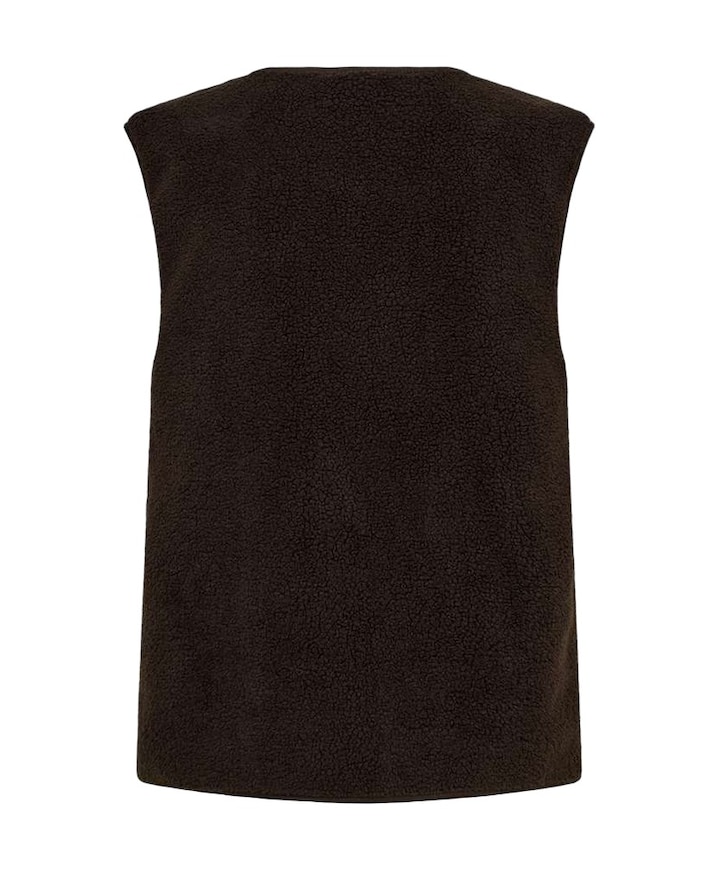 Dames gilet bruin