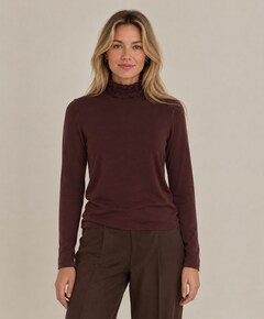 Dames longsleeve bordeaux