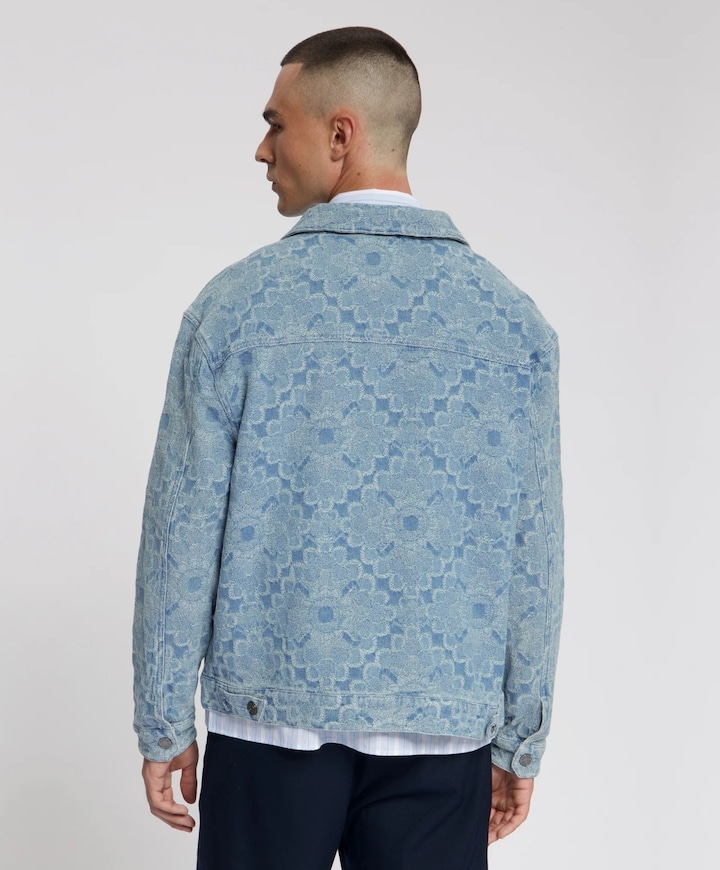 Heren overshirt blauw