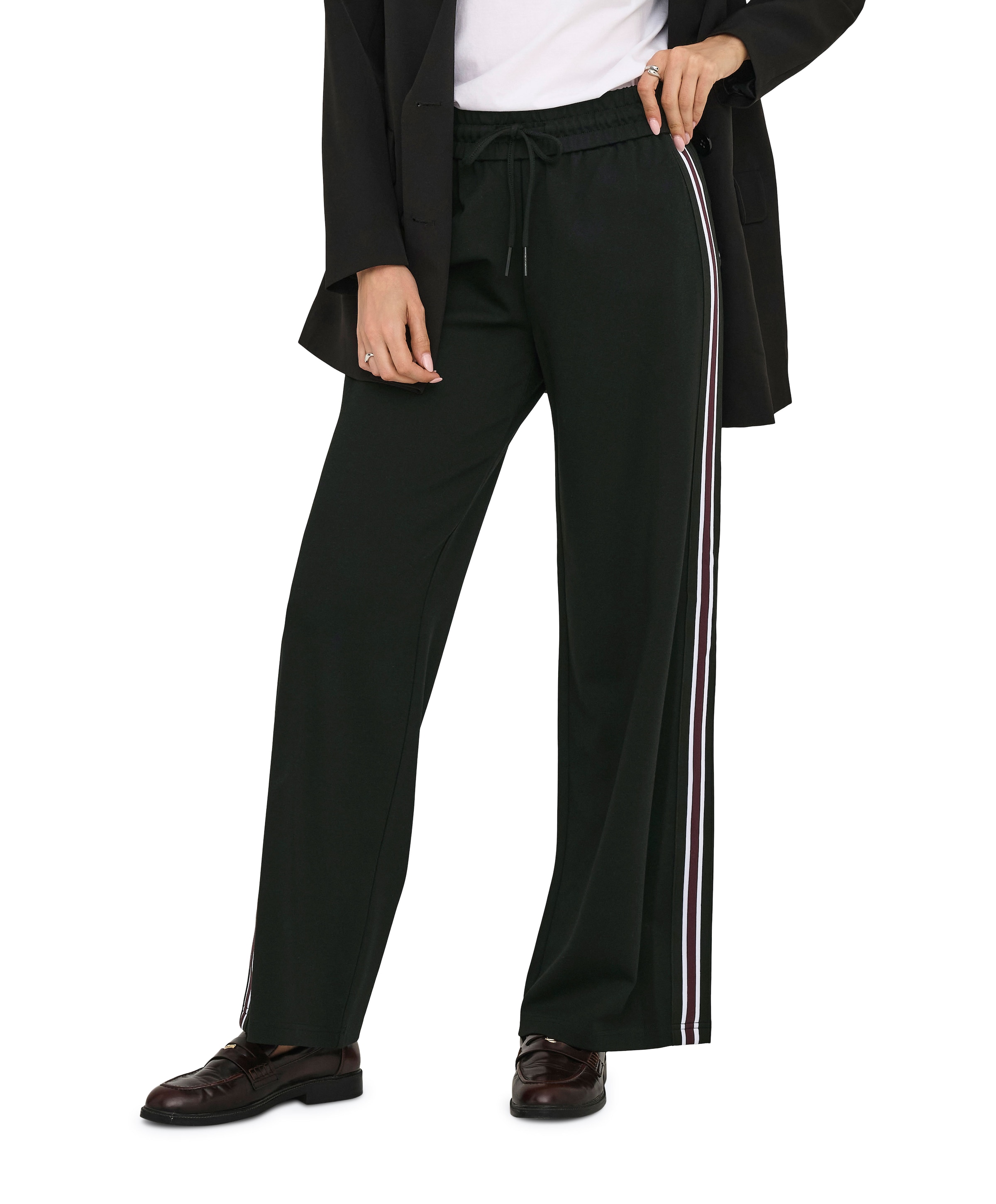 ONLPOPTRASH-TADIA MW X-WIDE TAPE PN dames broek zwart