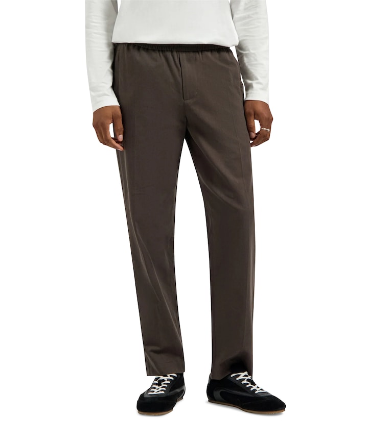 OLAF Slim Elasicated heren pantalon grijs