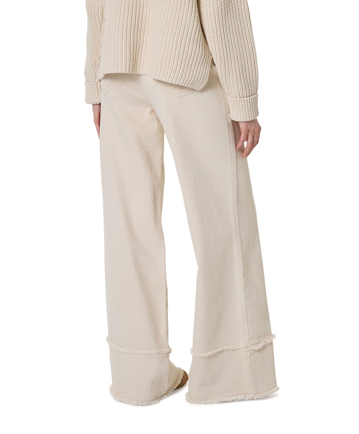 Shay Ruffle dames broek ecru