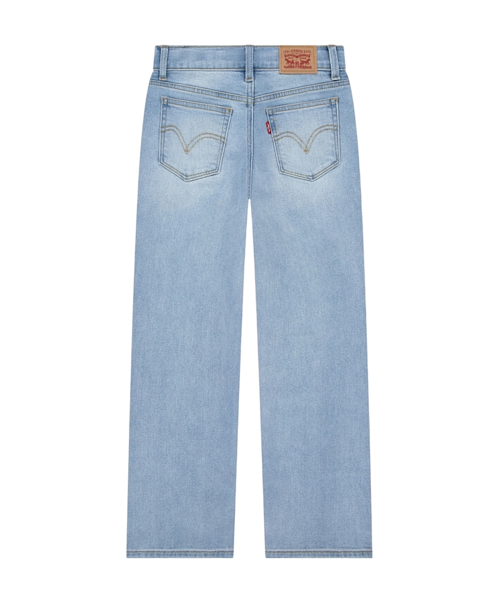 Wide leg jeans meisjes jeans blauw