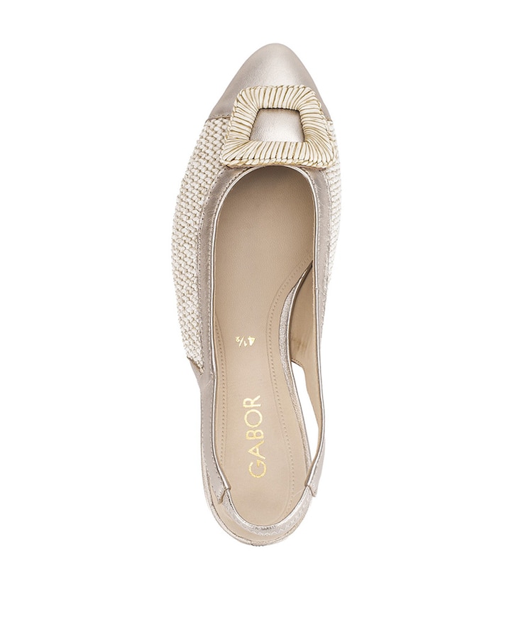 dames slingbacks goud