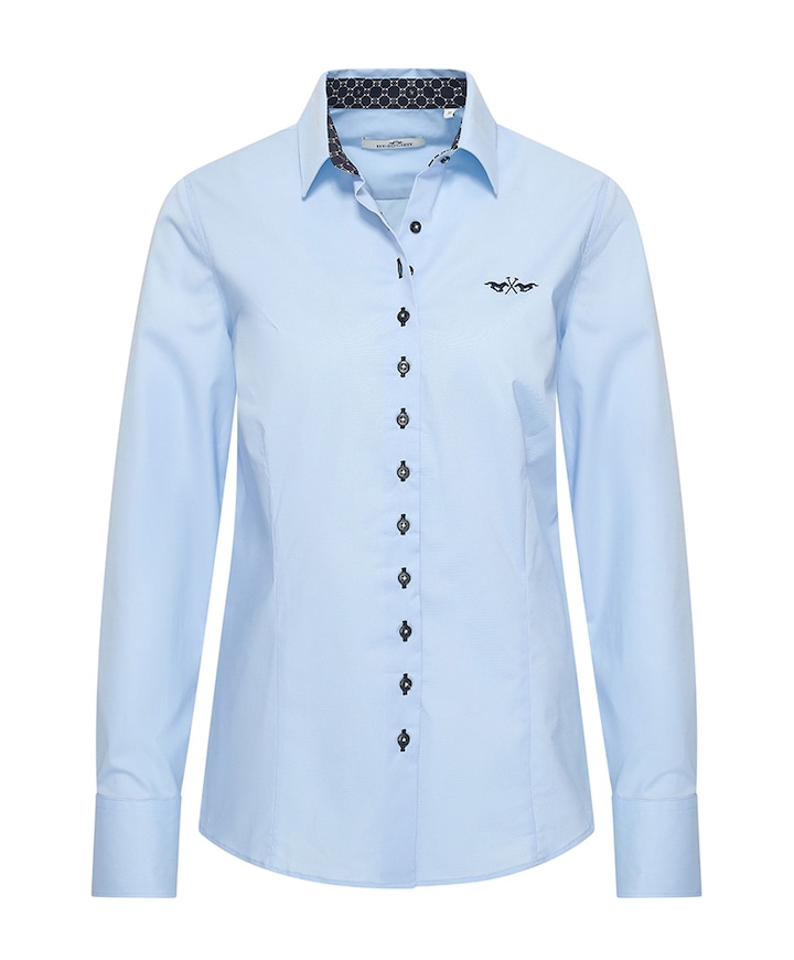 Dames blouse blauw