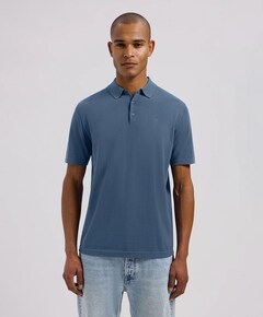 Heren polo blauw