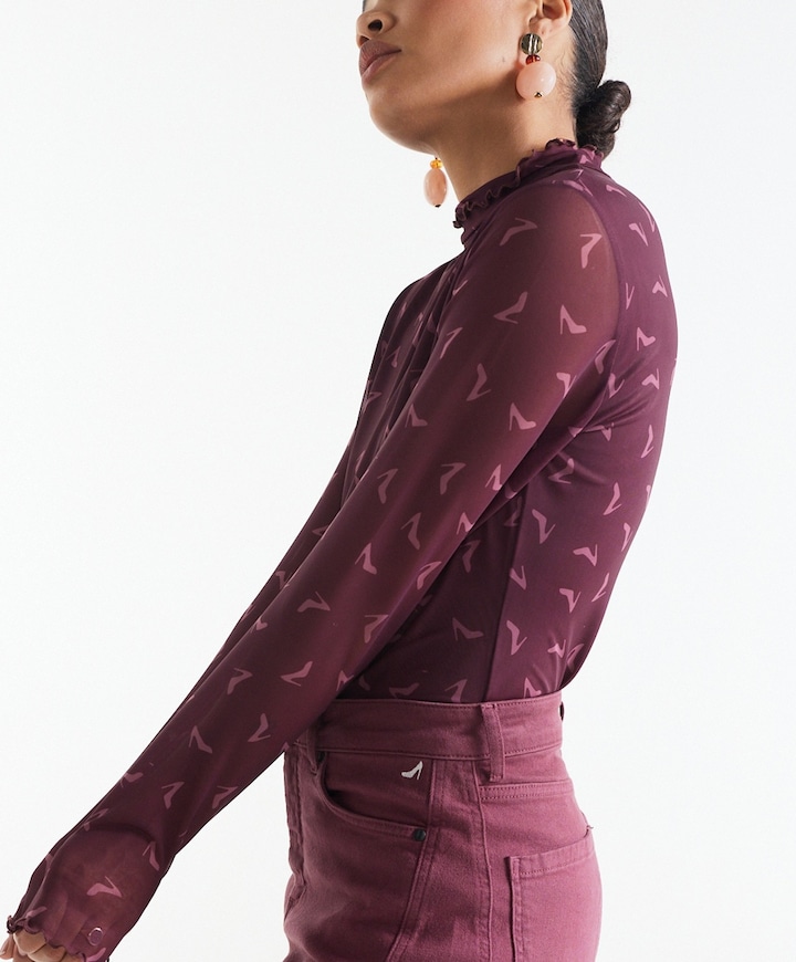Dames top roze