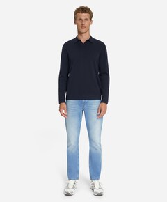 Heren polo blauw