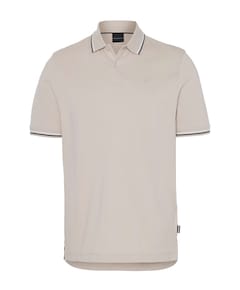 Heren polo beige