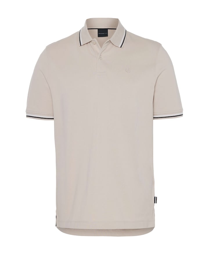 Heren polo beige