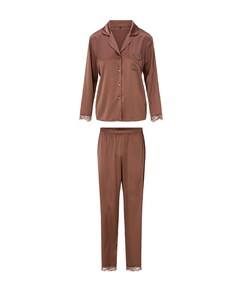 Dames pyjamaset bruin