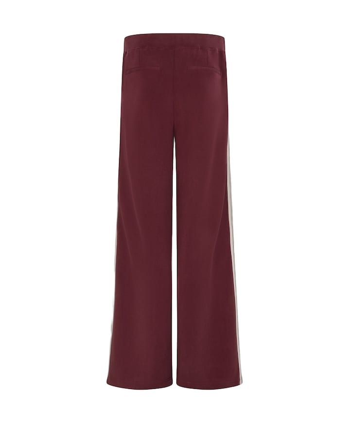 Trousers tape Modal dames broek bordeaux