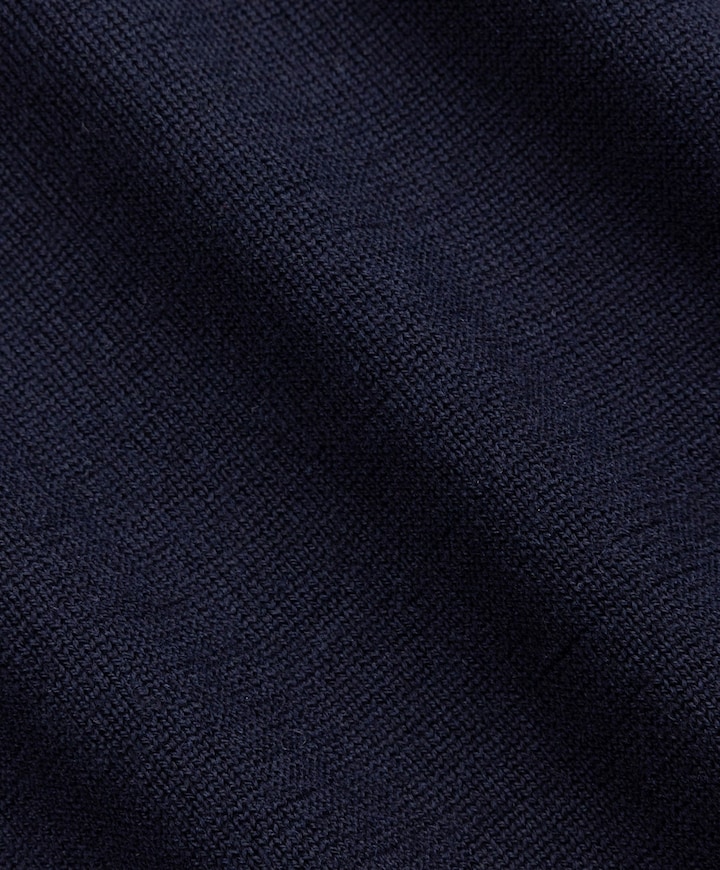 Heren trui met rits blauw