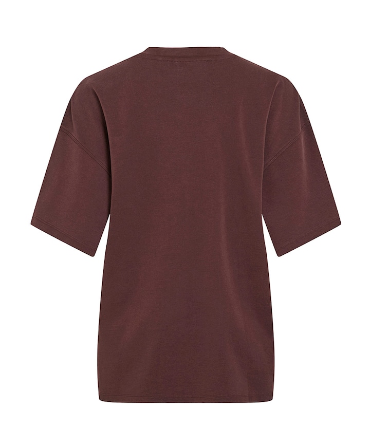 Dames t-shirt bordeaux