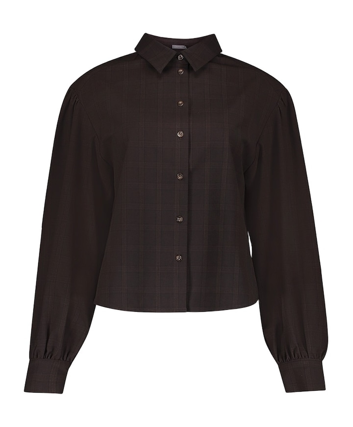 Dames blouse bruin