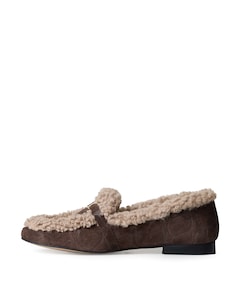 dames loafers bruin