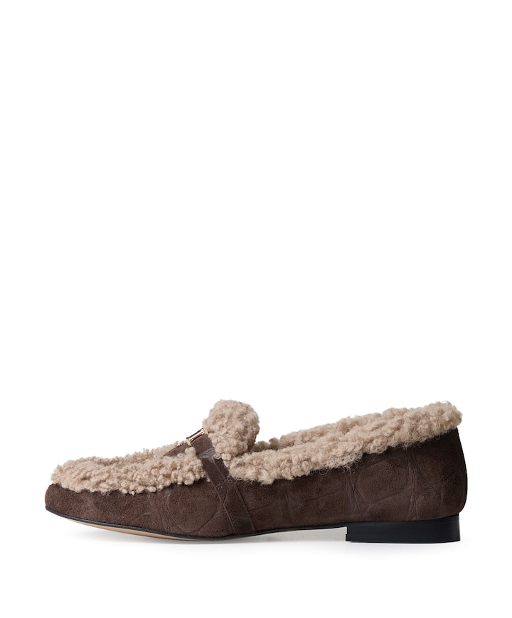 dames loafers bruin