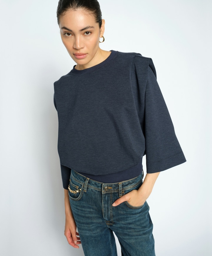 Dames sweater blauw