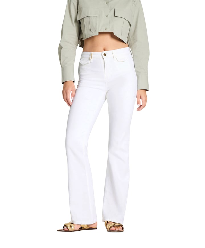 Fabienne pocket dames jeans wit