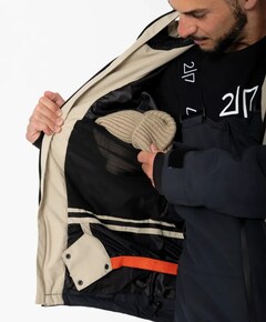 Heren ski-jas beige