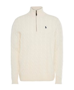 Trui met rits ecru