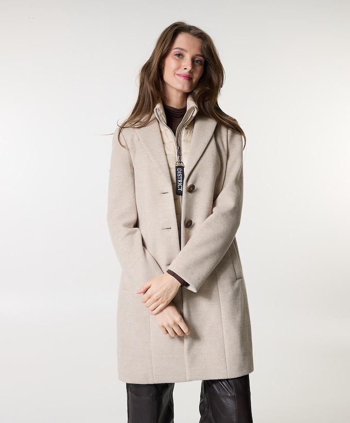 Dames jas beige