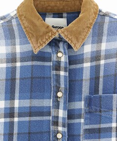 Meisjes blouse lange mouw blauw