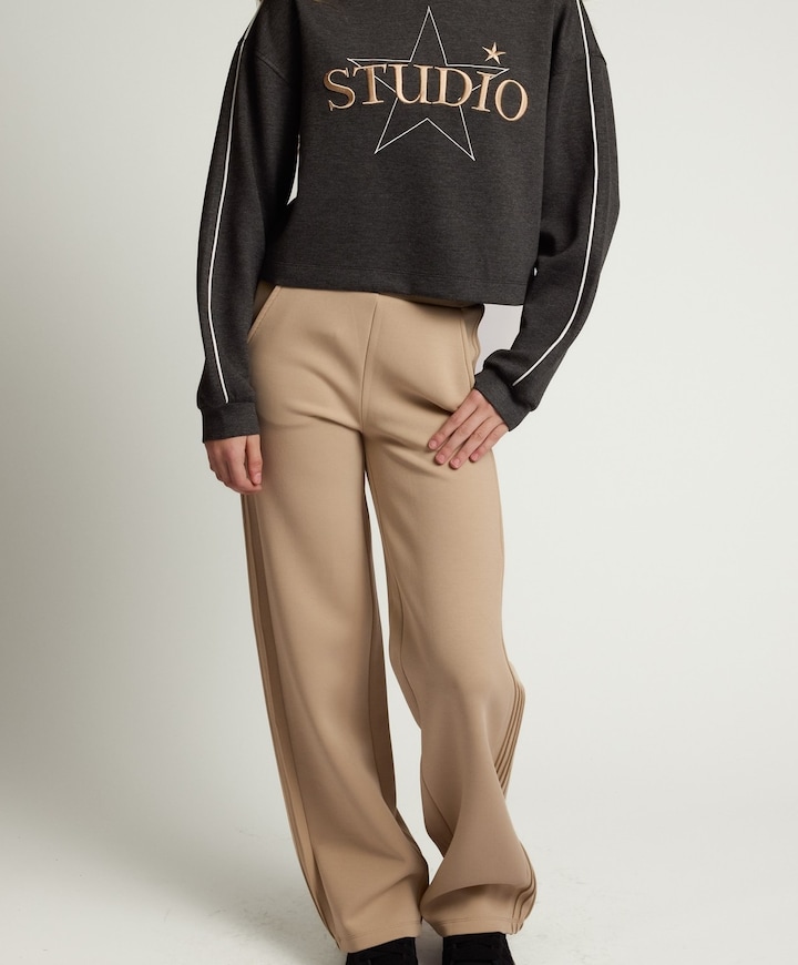 meisjes broek beige