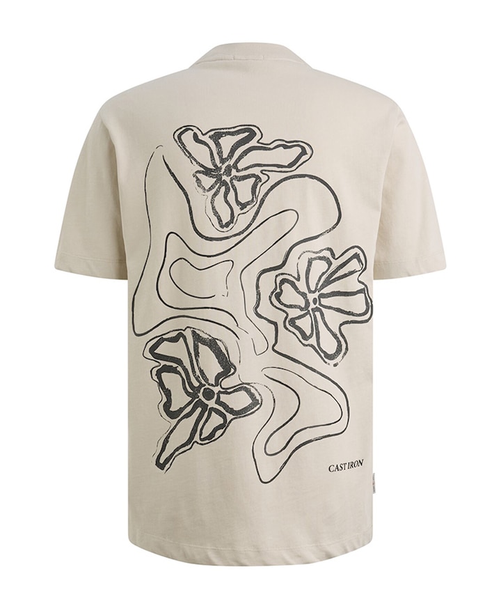 Heren T-shirt beige