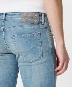 Nick Slim 5 Pocket heren jeans blauw