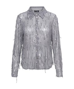 Dames blouse zilver