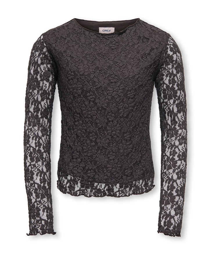Meisjes longsleeve bruin