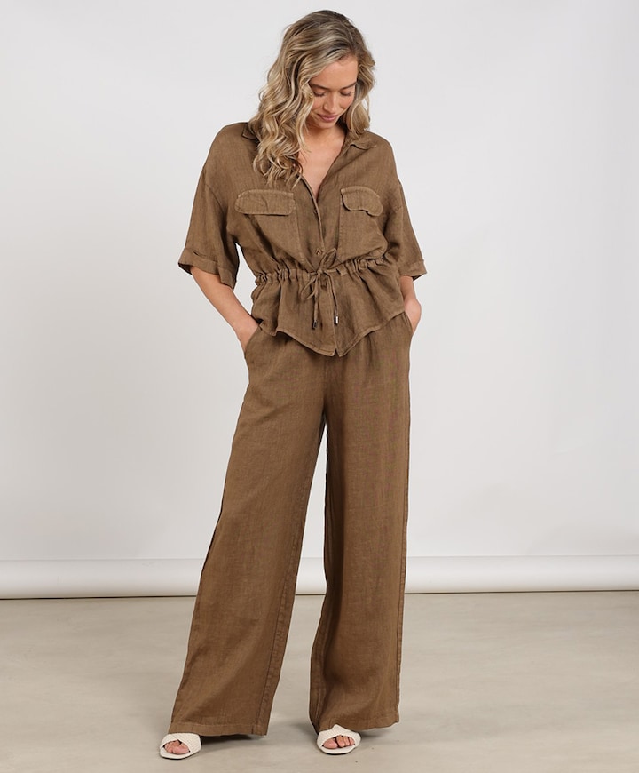 Kelly dames broek bruin